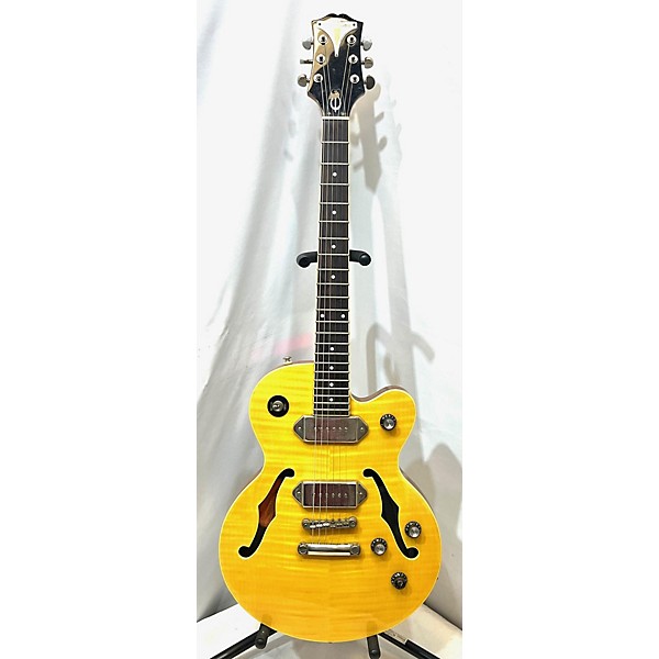 Used Epiphone Wildkat Hollow Body Electric Guitar Yellow | Guitar