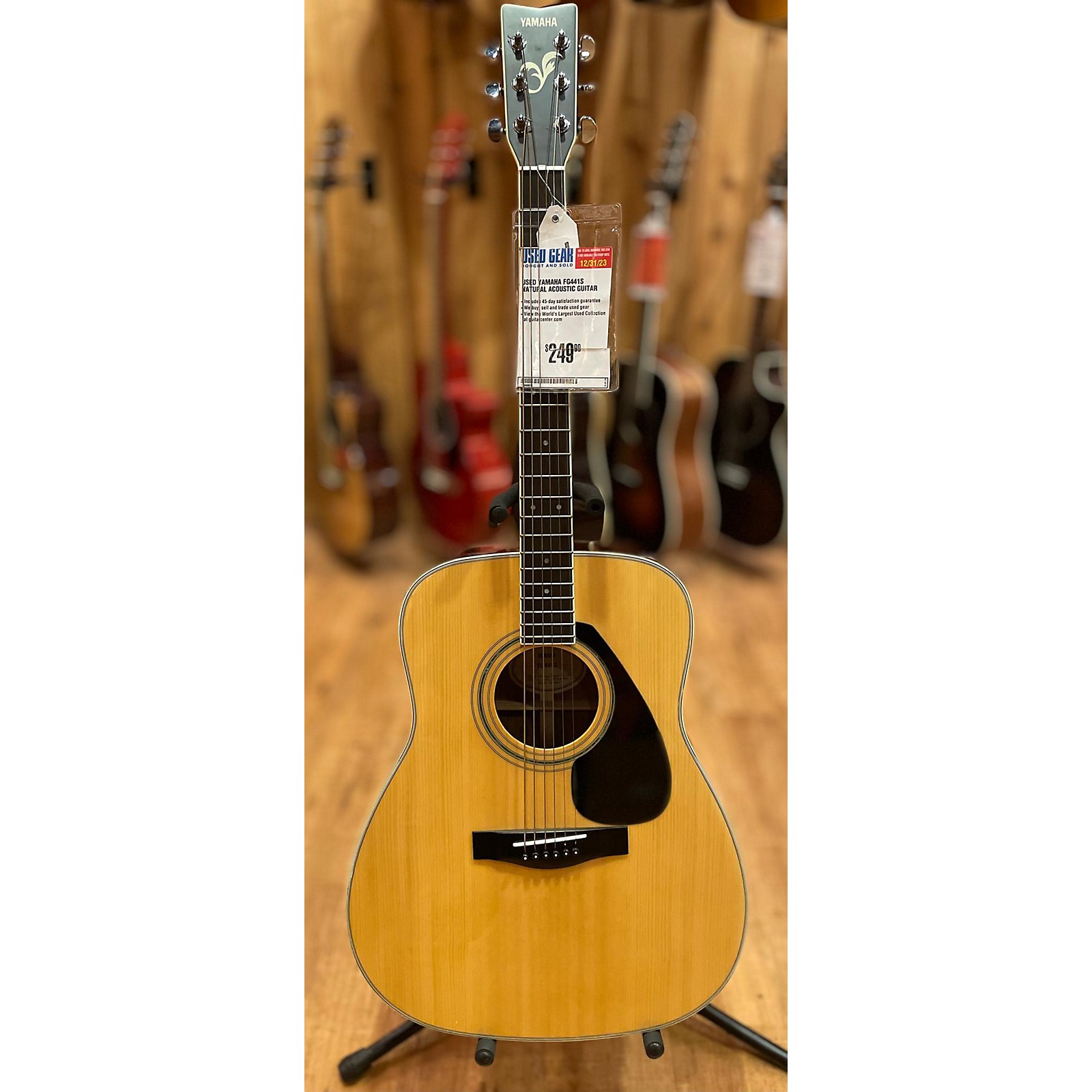 Used Yamaha FG441S Acoustic Guitar Natural | Guitar Center