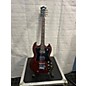 Used Vintage 1970s Drifter Mij Dbl Cut Dk Cherry Solid Body Electric Guitar thumbnail