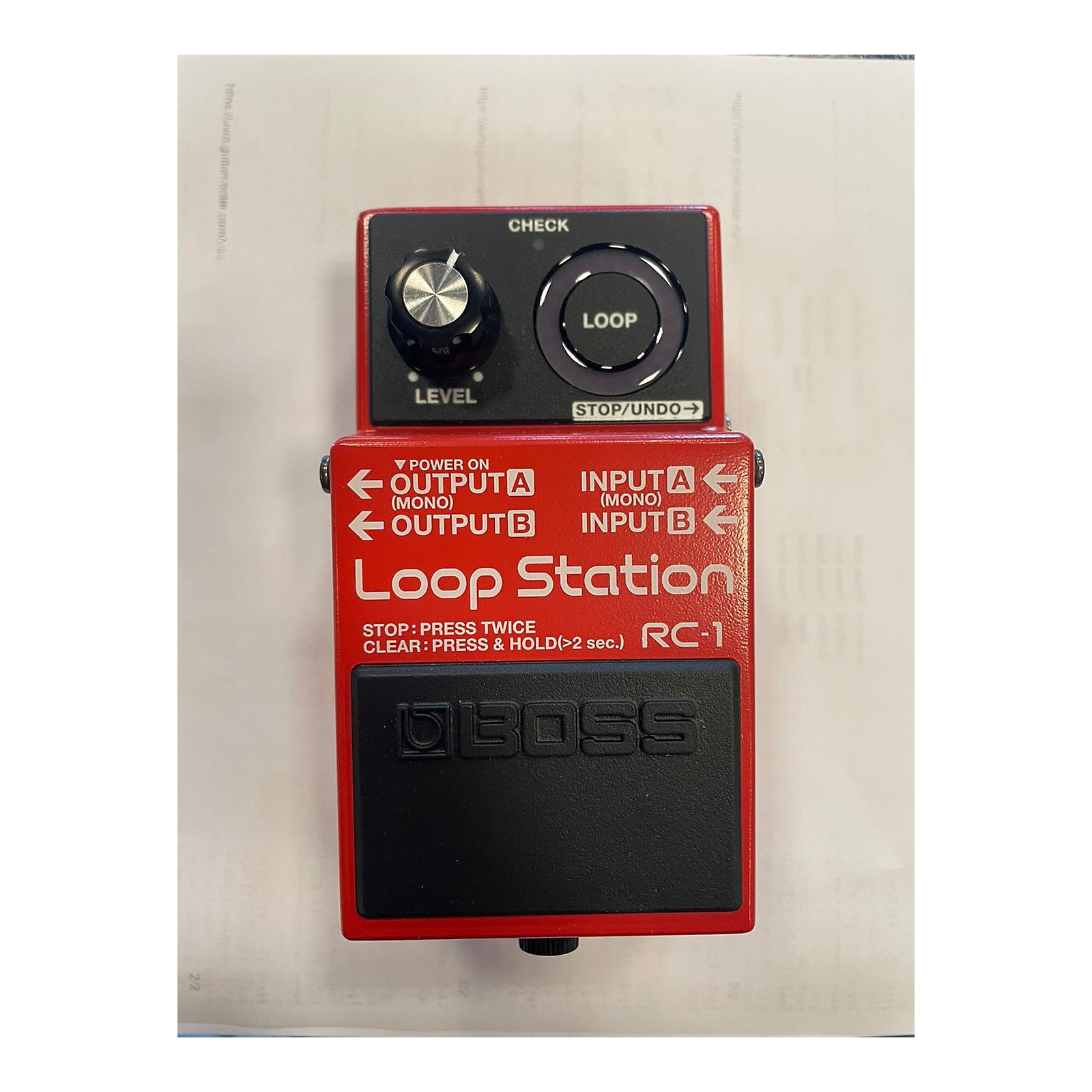Used BOSS RC1 Loop Station Pedal Guitar Center