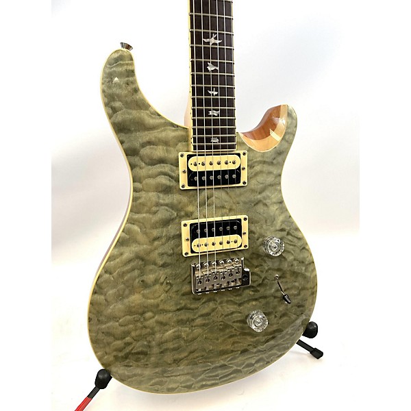 Used PRS SE Custom 24 Solid Body Electric Guitar Trampas Green