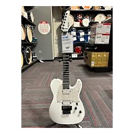 Used Schecter Guitar Research Used Schecter Guitar Research PTFR White Solid Body Electric Guitar