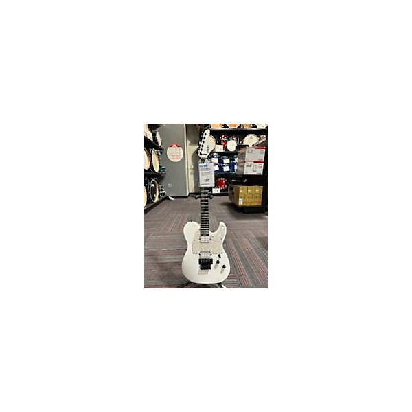 Used Schecter Guitar Research Used Schecter Guitar Research PTFR White Solid Body Electric Guitar