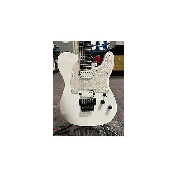 Used Schecter Guitar Research Used Schecter Guitar Research PTFR White Solid Body Electric Guitar