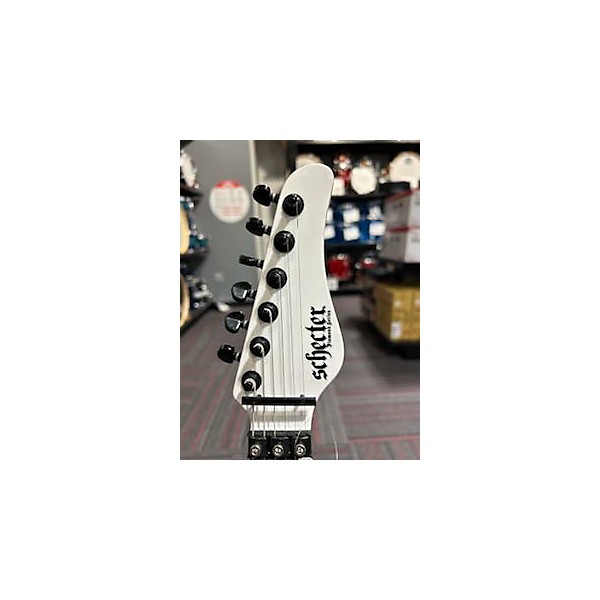 Used Schecter Guitar Research Used Schecter Guitar Research PTFR White Solid Body Electric Guitar