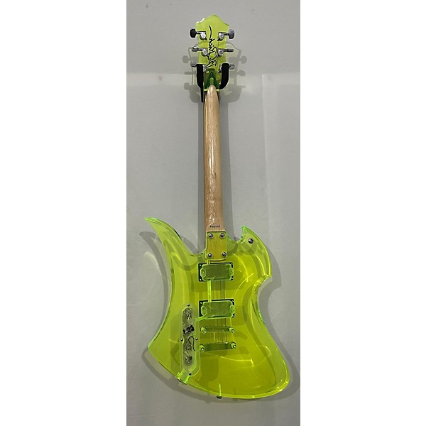 Used B.C. Rich Mockingbird Acrylic Series Transluscent Green Solid Body Electric Guitar