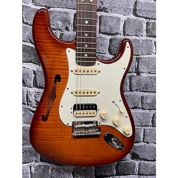 Used Fender Rarities Collection Thinline Stratocaster HSS Hollow Body Electric Guitar