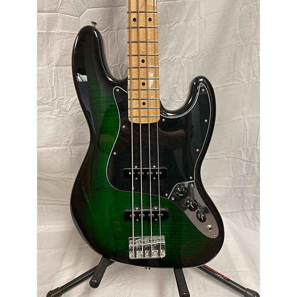 Used Fender Player Plus Jazz Bass Plus Top Electric Bass Guitar Trans