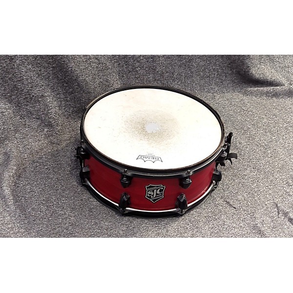 Used Used PATHFINDER 14X5.5 SNARE Drum Crimson Red Trans