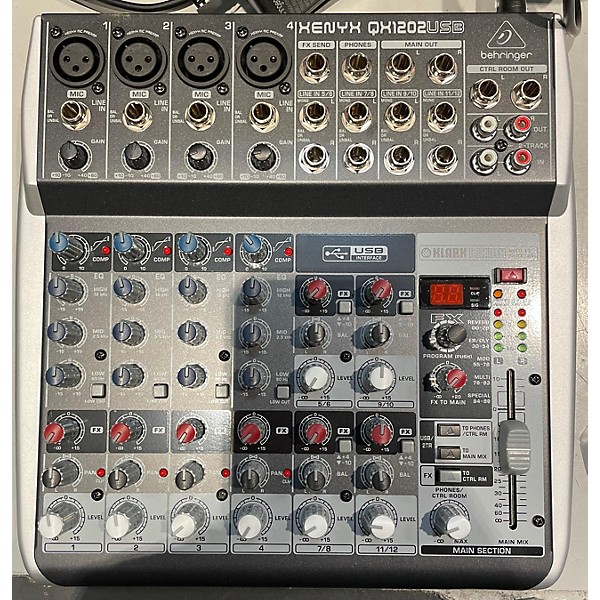 Used Behringer Xenyx QX1202USB Unpowered Mixer