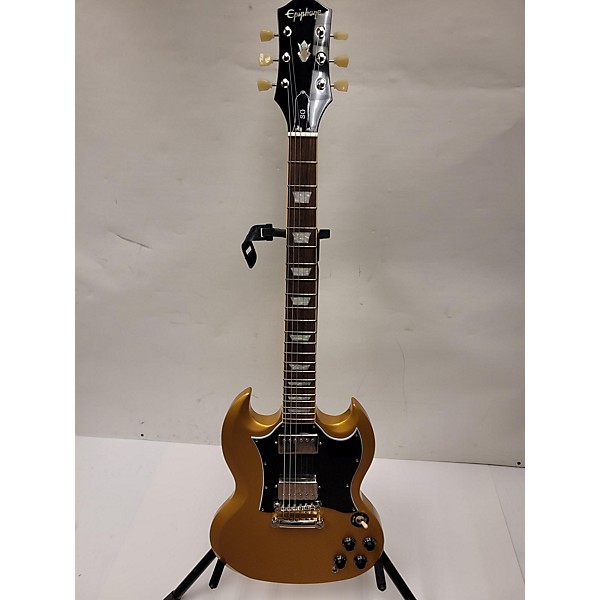 Used Epiphone SG Traditional Pro Solid Body Electric Guitar Gold