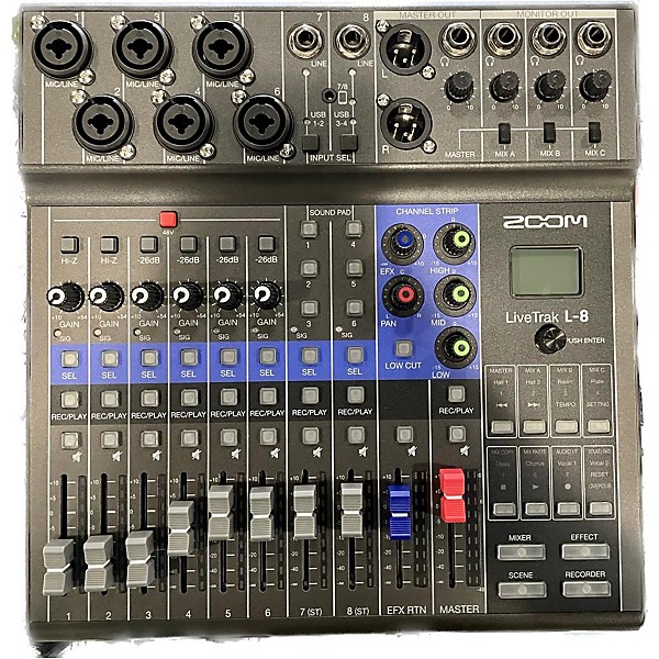 Used Zoom LiveTrak L-8 Digital Mixer | Guitar Center