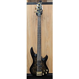 Used Sabian Used SANICK 5 Black And Gold Electric Bass Guitar