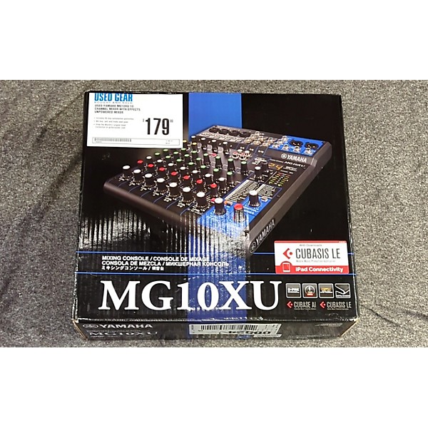 Used Yamaha MG10XU 10 Channel Mixer With Effects Unpowered Mixer