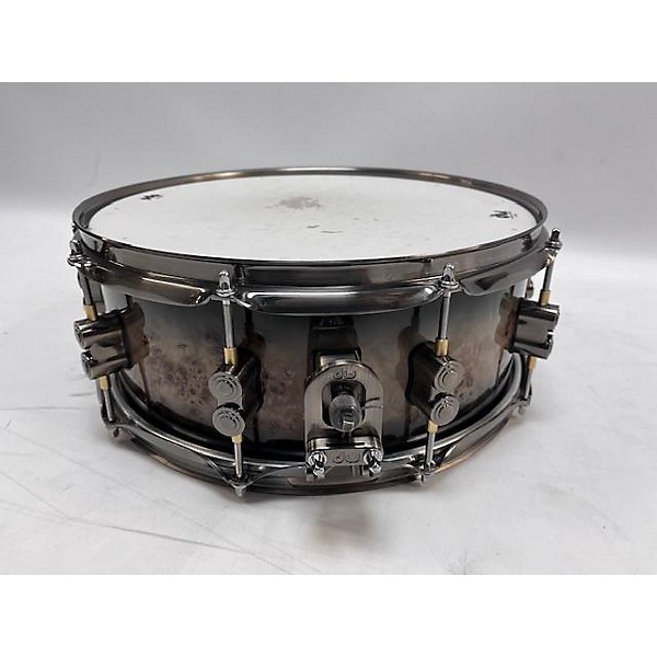 Used Used PDP By DW Limited 5.5X14 Mapa Burl Drum Map[a Burlto Black Burst Laquer
