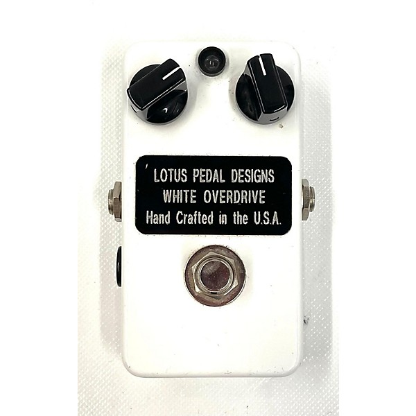 Used Used 2012 Lotus Pedal Designs White Overdrive Effect Pedal