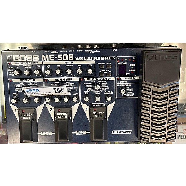 Used BOSS ME50B Bass Multi Bass Effect Pedal Guitar Center