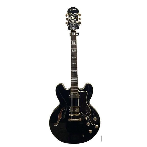 Used Epiphone Sheraton II Hollow Body Electric Guitar Black | Guitar Center