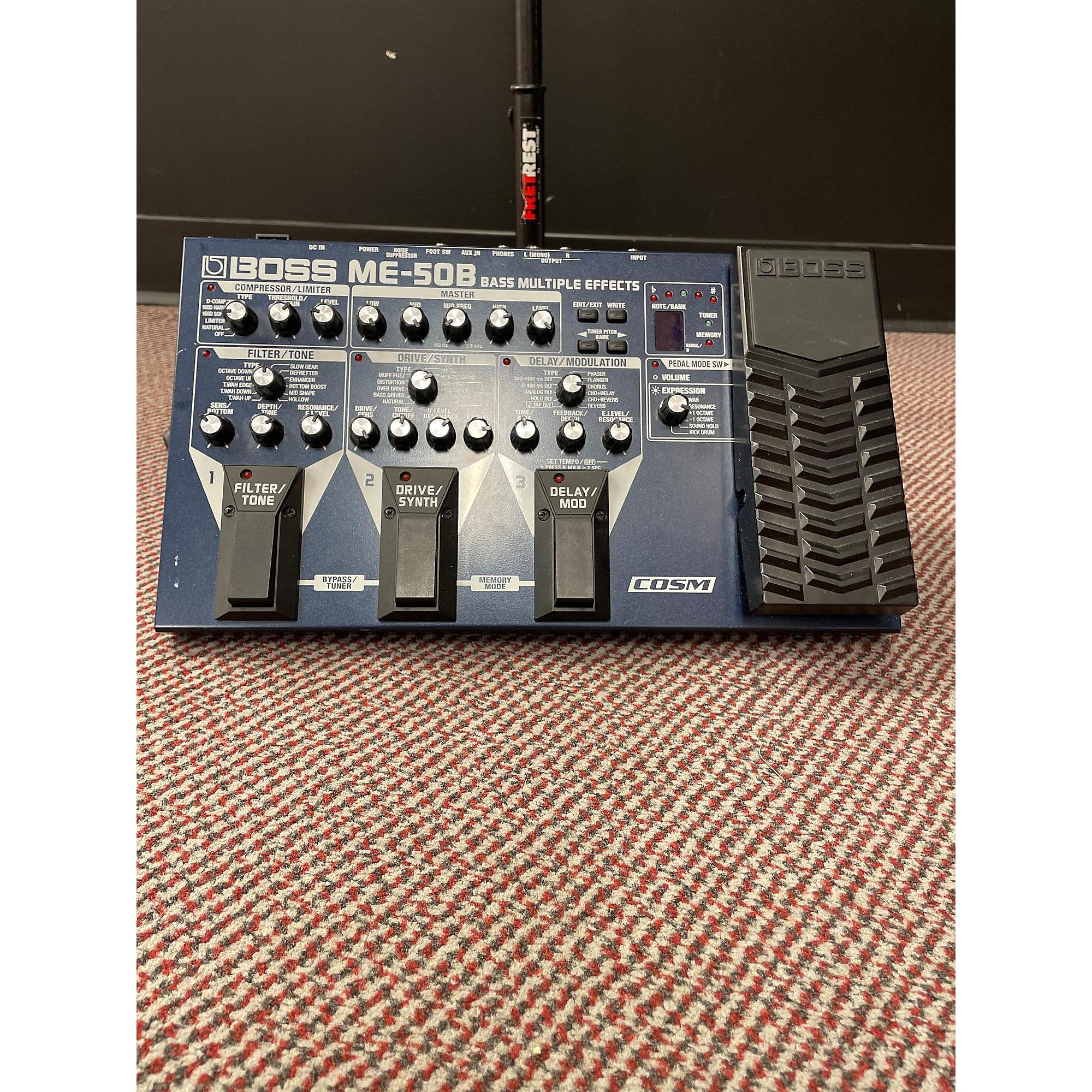 特注寸法ボス BOSS マルチエフェクター ME-50 BOSS Effects Guitar 中古品　完動品　新品アダプター付 マルチエフェクター