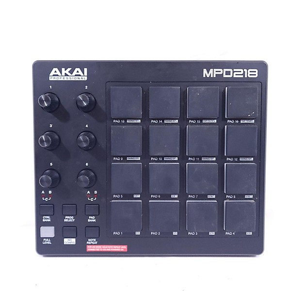 Used Akai Professional MPD218 MIDI Controller