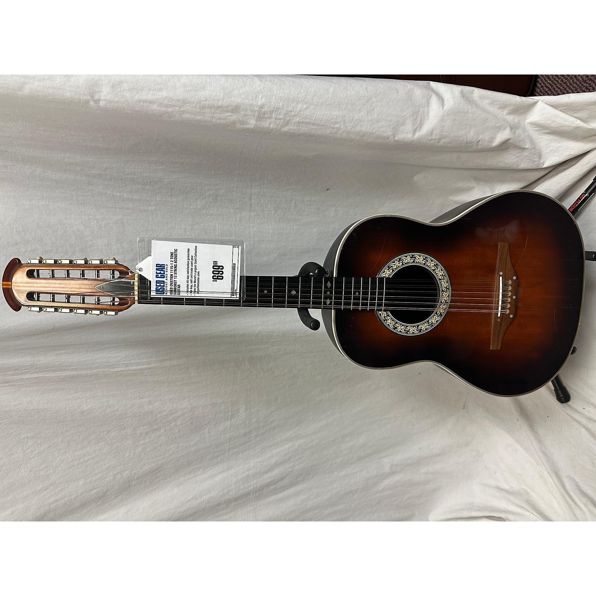 Used Ovation 1115-1 12 String Acoustic Guitar 2 Tone Sunburst | Guitar  Center