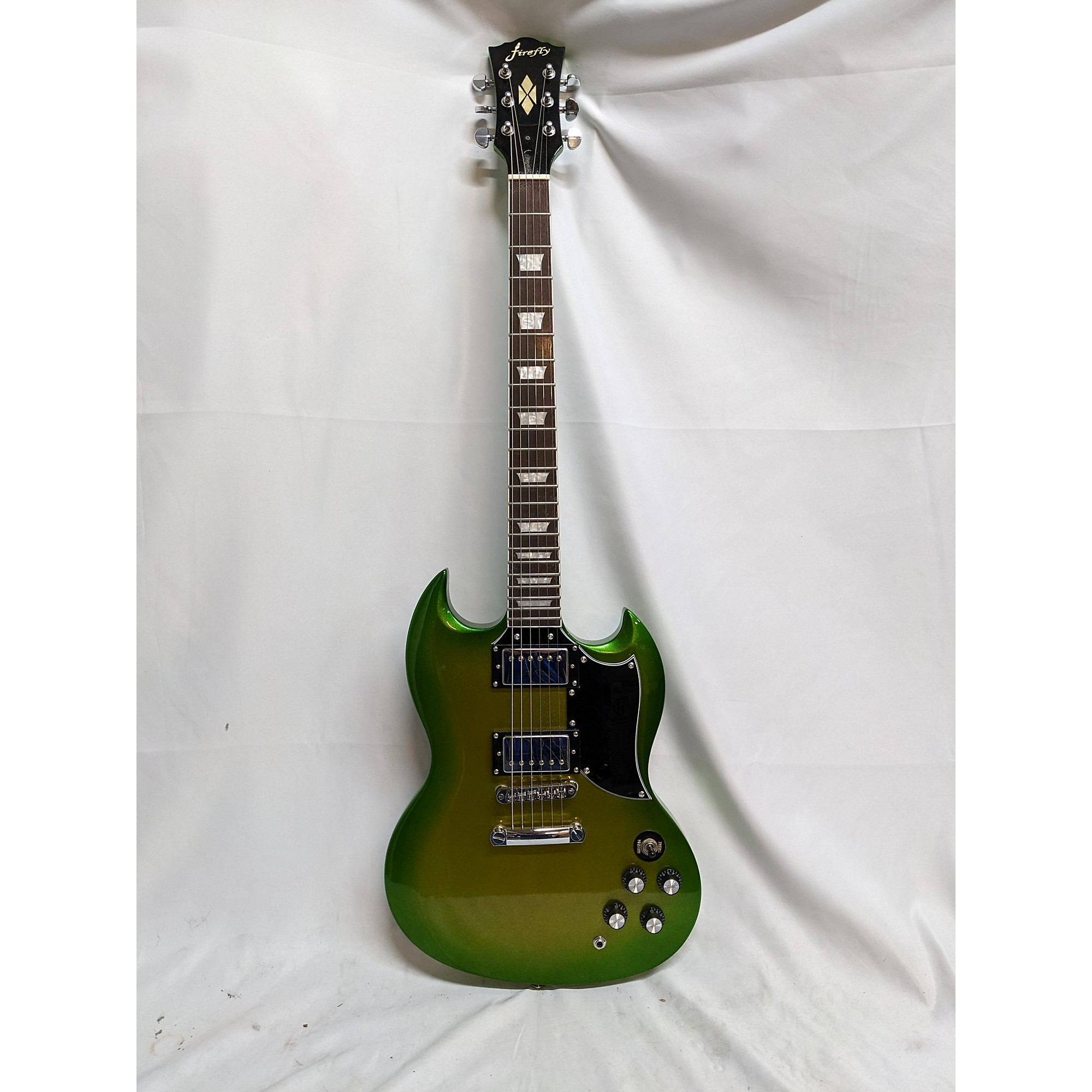 Firefly LP Classic Green Sparkle Electric Guitar - Evolution Music