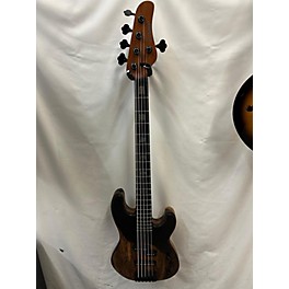 Used Ampeg Used Schecter Guitar Research Model T 5 Exotic Black Limba Black Limba Electric Bass Guitar