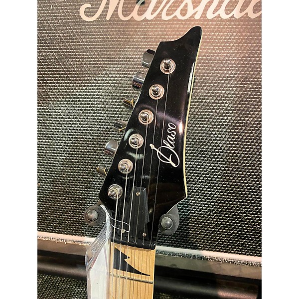 Used Used Deaso Double Cut Guitar Metallic Black Solid Body Electric