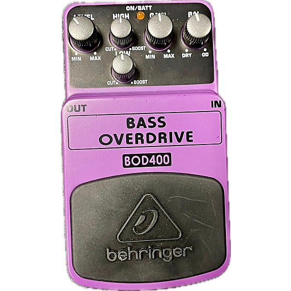 Used Behringer BOD400 Bass Overdrive Bass Effect Pedal Guitar Center