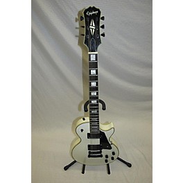 Used Epiphone Used Epiphone Les Paul Custom Pro White Solid Body Electric Guitar