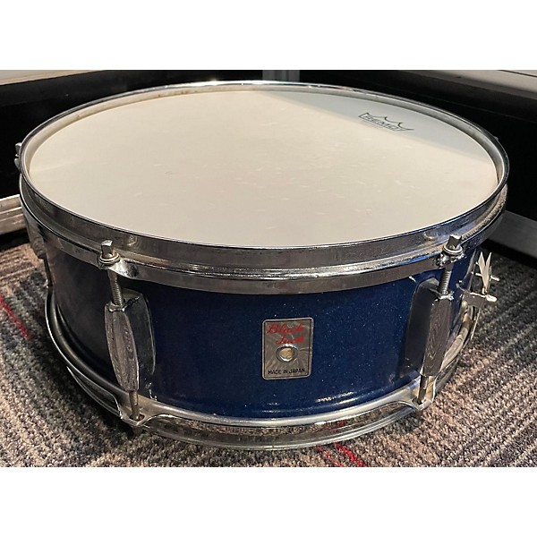 Used Used BLACKJACK 14X5  Snare Drum Blue Sparkle