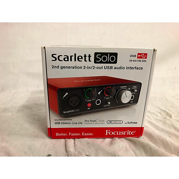 Focusrite Scarlett Solo (2nd Gen) USB Audio Interface with Pro Tools | First