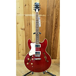 Used Jay Turser Used Jay Turser JT134L Candy Apple Red Hollow Body Electric Guitar