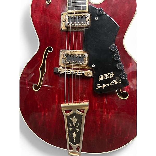 Vintage 1977 Gretsch Guitars 7690 Super Chet Red Hollow Body