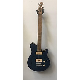 Used Ernie Ball Music Man Used Ernie Ball Music Man Axis Super Sport Semi Hollow PDM Blue Hollow Body Electric Guitar