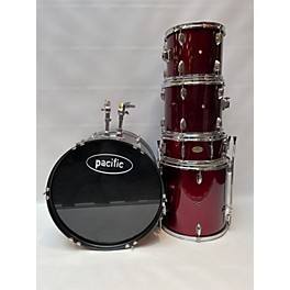 Used Ampeg Used PDP By DW 5 piece Pacific Wine Red Drum Kit