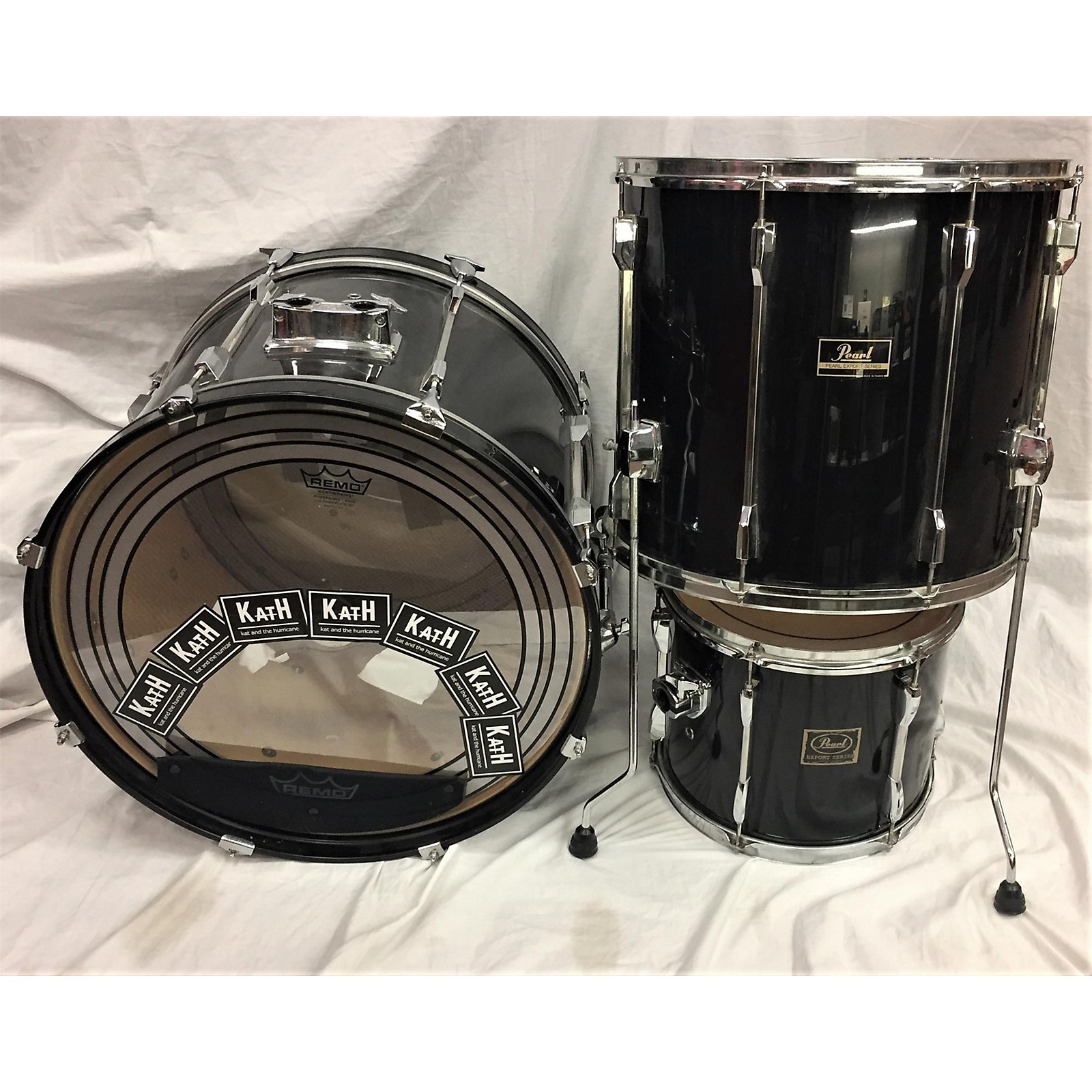 Used Pearl Export Drum Kit Black 