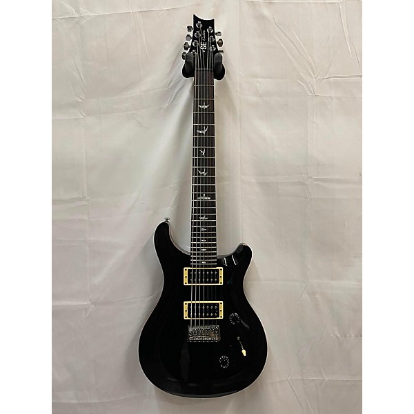 Used PRS SE Custom 7 String Solid Body Electric Guitar Black