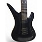 Used Schecter Guitar Research A-7 Diamond Series Black Solid Body Electric Guitar