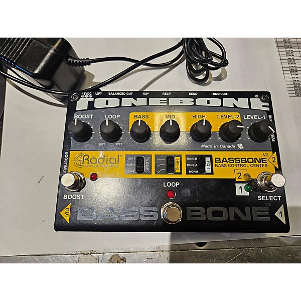 Used Radial Engineering TONEBONE BASS BONE V2 CONTROL CENTER PEDAL Bass Preamp