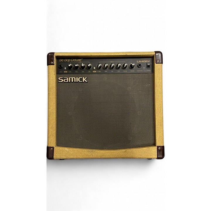 Used Samick LA40RV Bebop Deluxe Solid State Guitar Amp Head