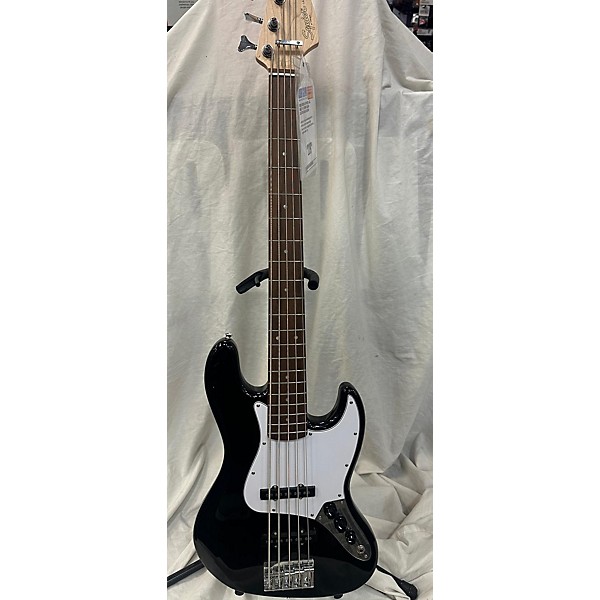 Used Squier Affinity Jazz Bass V 5 String Electric Bass Guitar Black