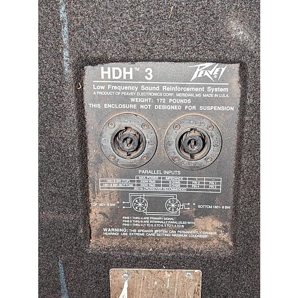 Used Peavey HDH3 Unpowered Speaker