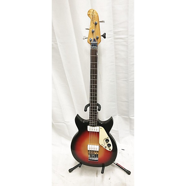 Used Vintage 1970s Micro-Frets Signature Bass Sunburst Electric Bass Guitar