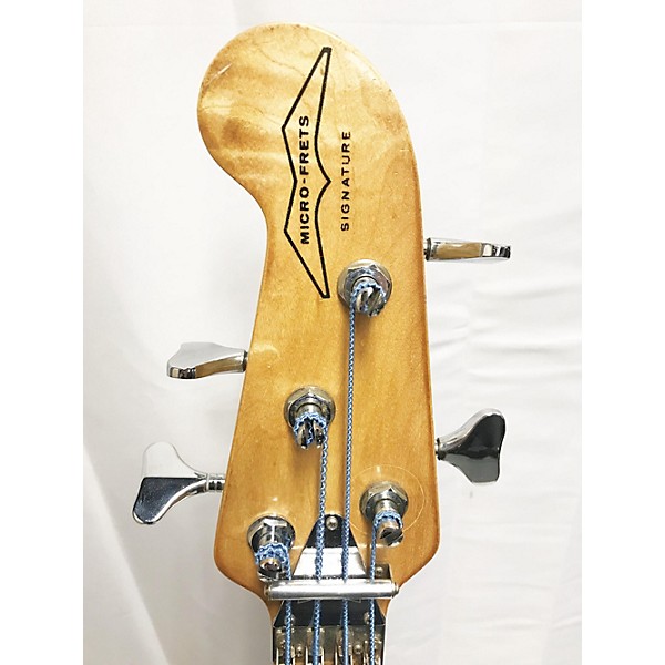 Used Vintage 1970s Micro-Frets Signature Bass Sunburst Electric Bass Guitar
