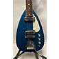 Used Vintage 1960s LION TEAR DROP Lake Placid Blue Solid Body Electric Guitar thumbnail