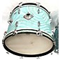 Vintage Vintage 1960s Gretsch Drums 3 piece Progressive Jazz Turquoise Satin Flame Drum Kit