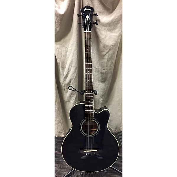 Used Ibanez AEB10BE-BK-2Y-01 Acoustic Bass Guitar