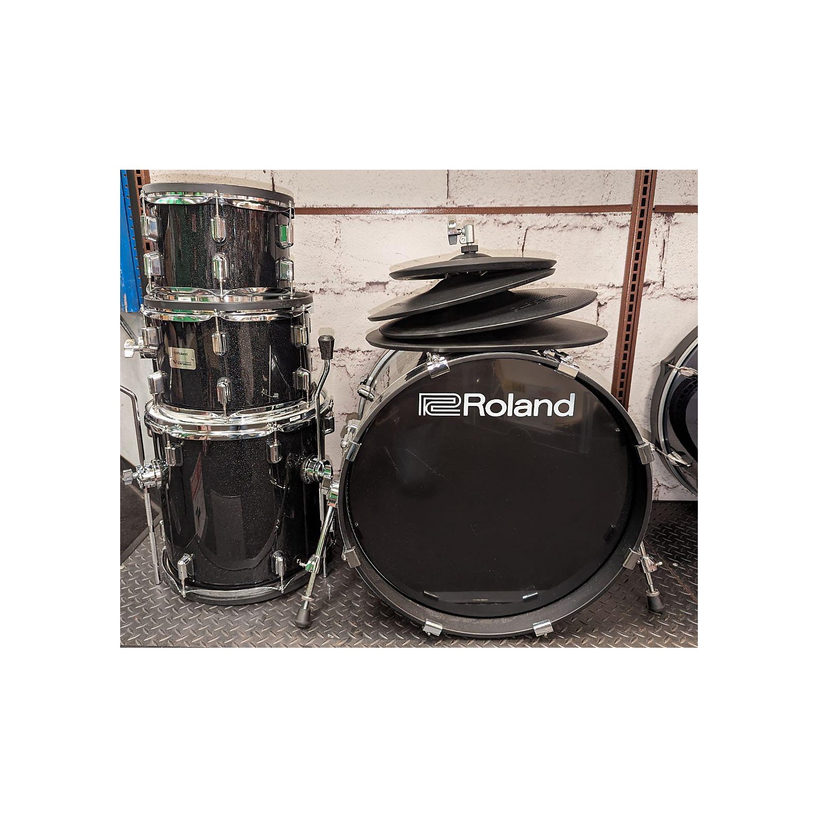 Roland V-Drums VAD506 Electronic Drum Set – Aucuda Drum Rug Drum Mat –  Gibraltar 6706 Snare Stand – Gibraltar 6608 Throne – Foraineam Drum Kit  Pedal – Coolmusic DM20 Monitor – (3) Drum Stick