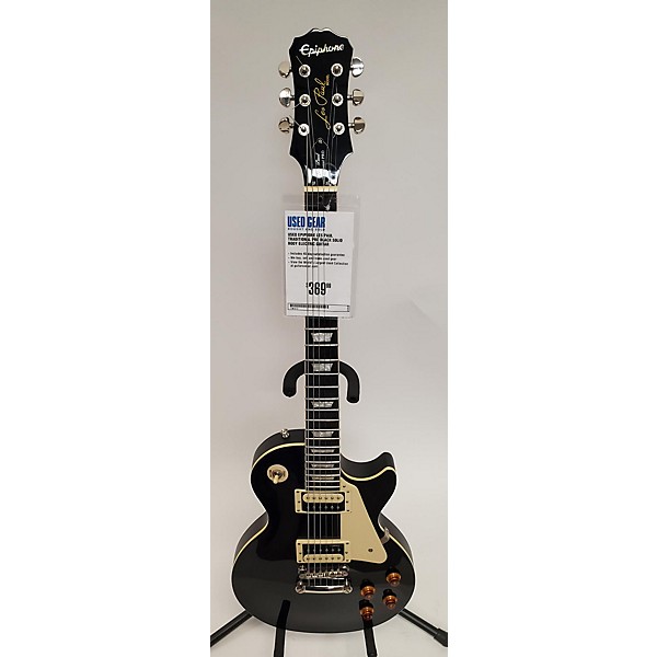 Used Epiphone Les Paul Traditional Pro Solid Body Electric Guitar Black ...